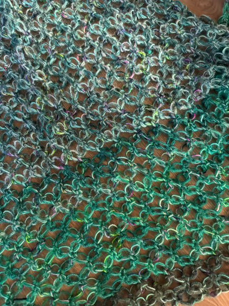 Meditasjonssjal i merino og mohair