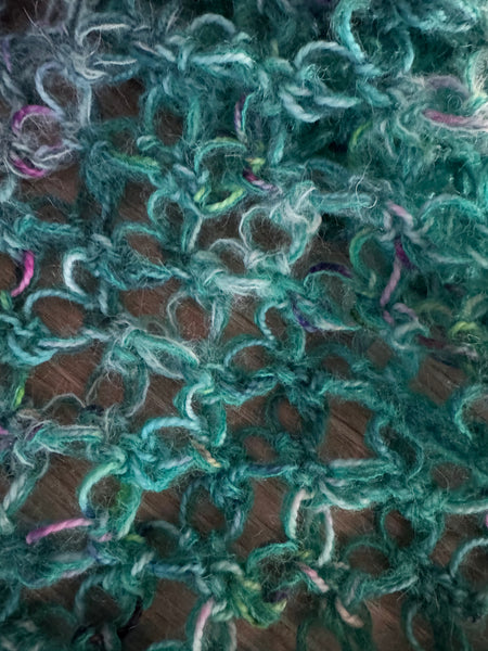 Meditasjonssjal i merino og mohair