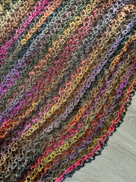 Meditasjonssjal i alpakka og ull